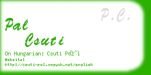 pal csuti business card